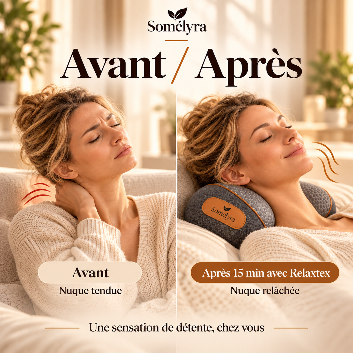 Relaxtex - Oreiller massant (3 en 1)