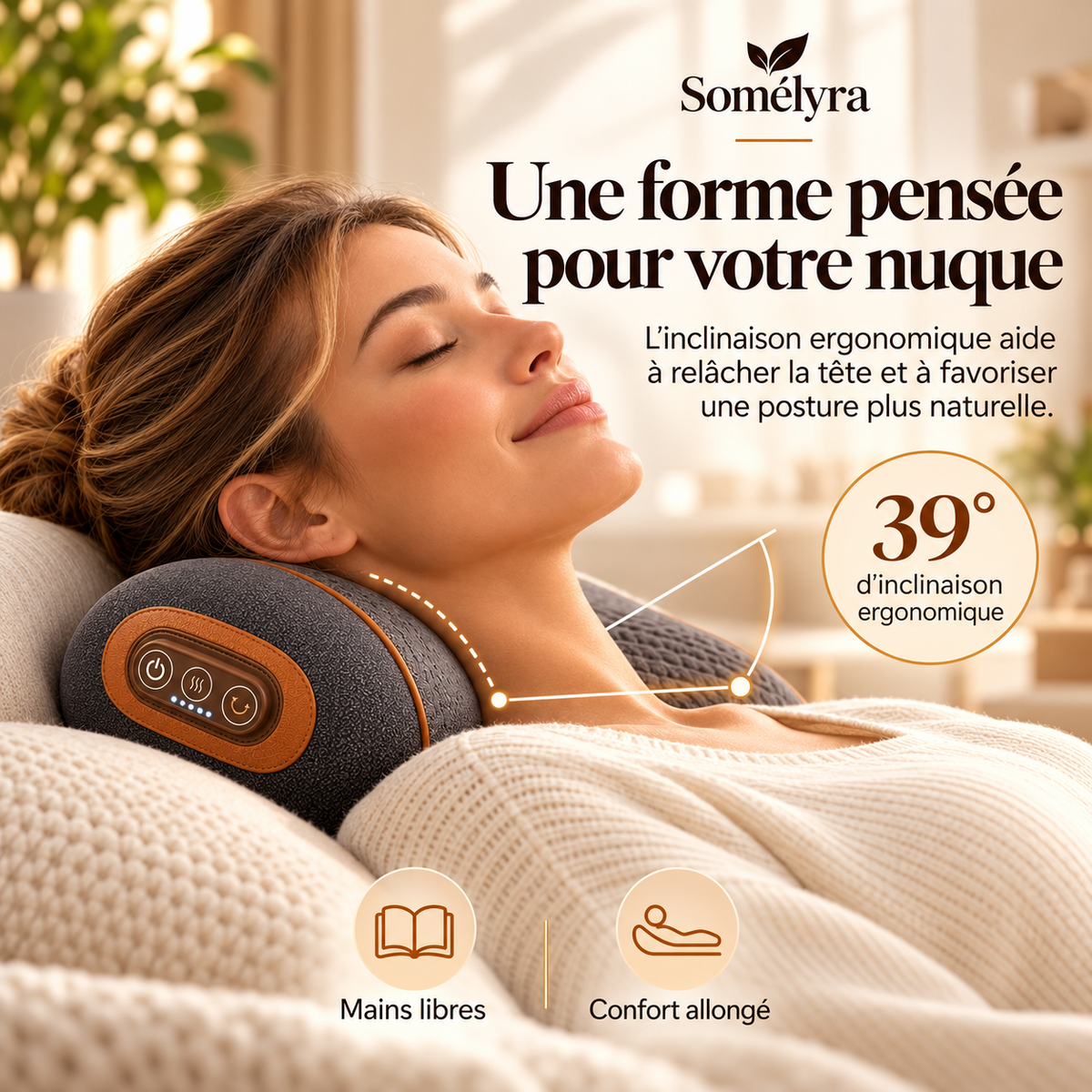 Relaxtex - Oreiller massant (3 en 1)